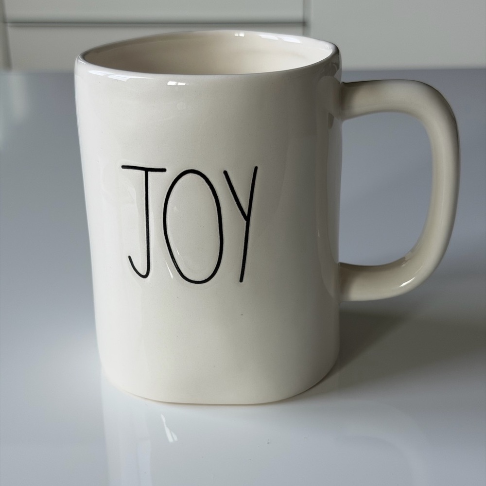 Rae Dunn Joy Magenta Artisan Collection Ceramic Cream Mug